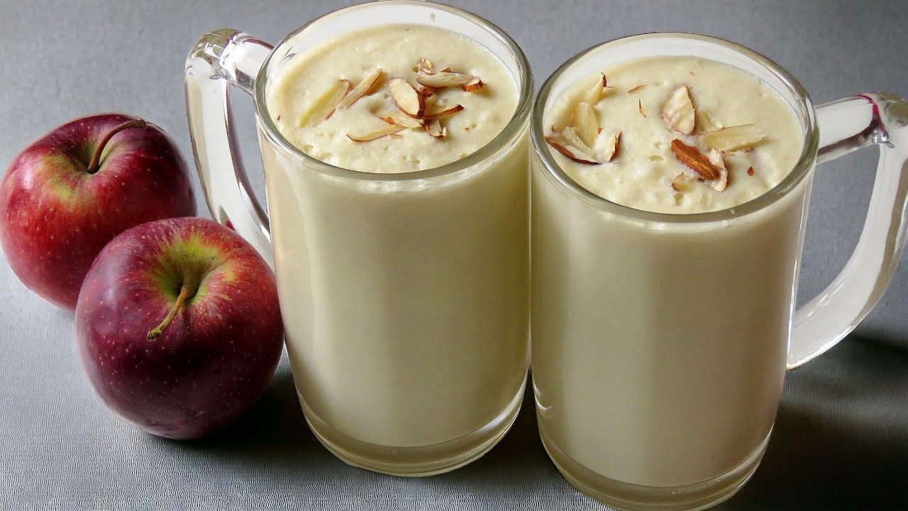 सेब का फ्रेश मिल्कशेक बनाने की विधि | Apple MilkShake Recipe