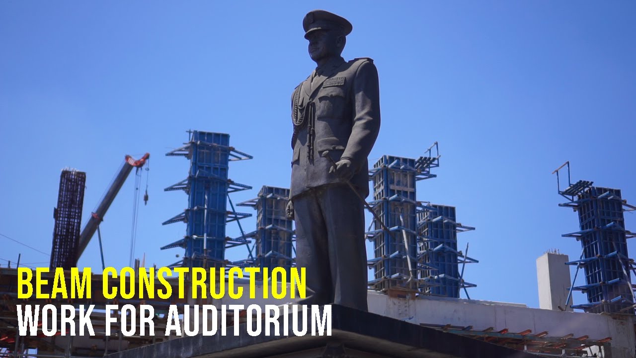 BEAM CONSTRUCTION WORK FOR AUDITORIUM, WIKA NEW UNJANI PROJECT