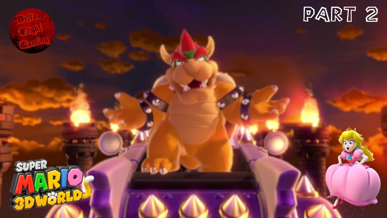 Super Mario 3D World | Part 2 - Bowser's got a Wicked Ride!