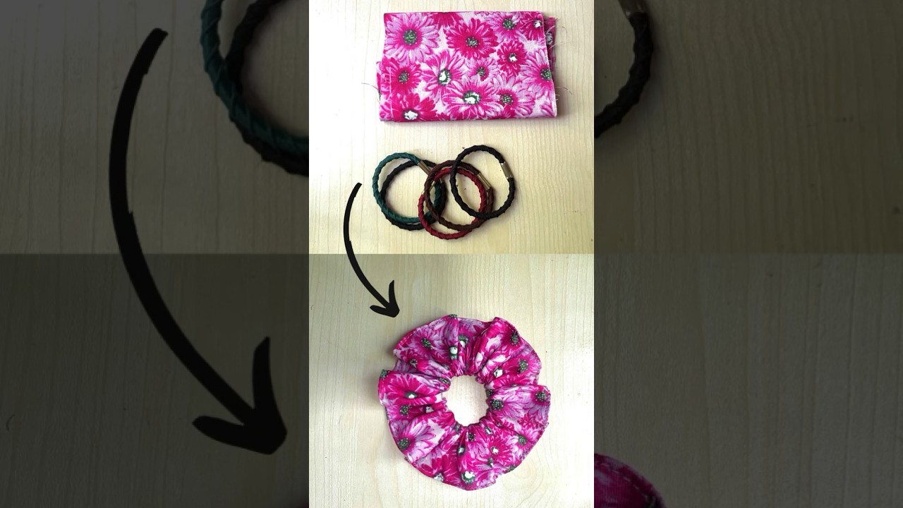 Turning OLD Hair Tie to NEW Scrunchies &  Making SCRUNCHIES with Elastic HAIR TIE | DIY SCRUNCHIES