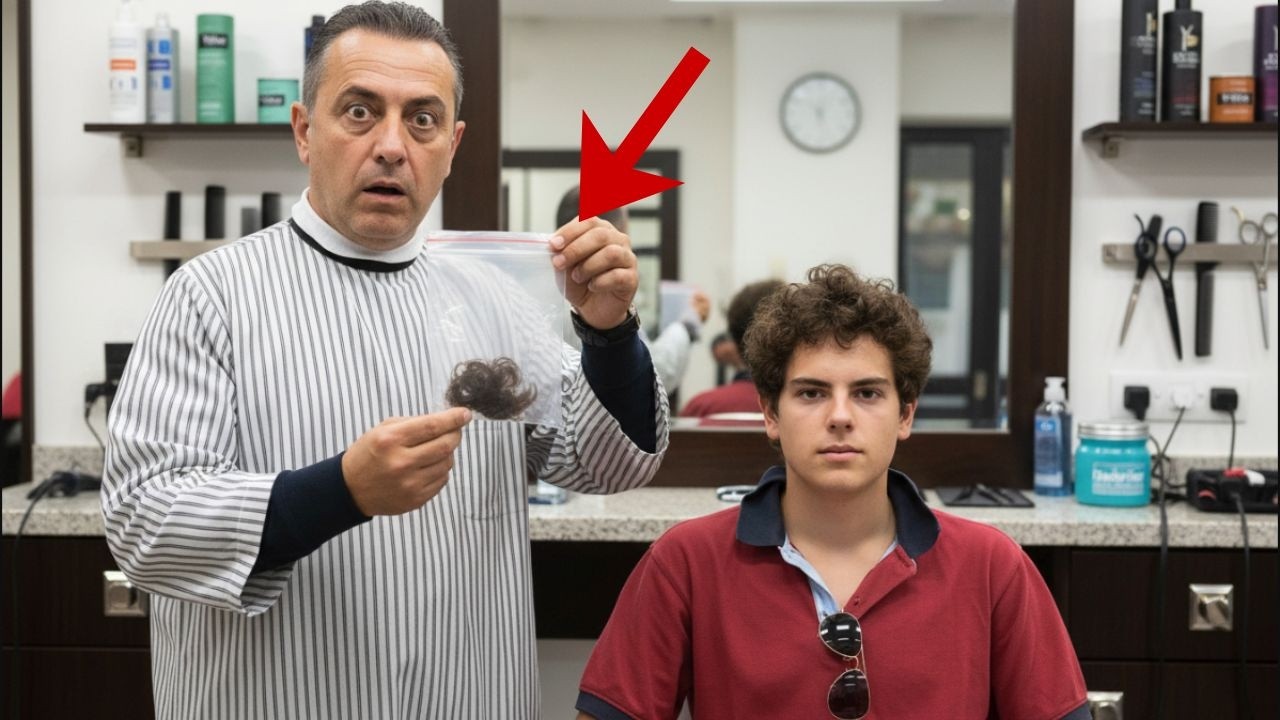 Peluquero de Carlo guardó mechón de su último corte... cabello siguió creciendo 10 años después