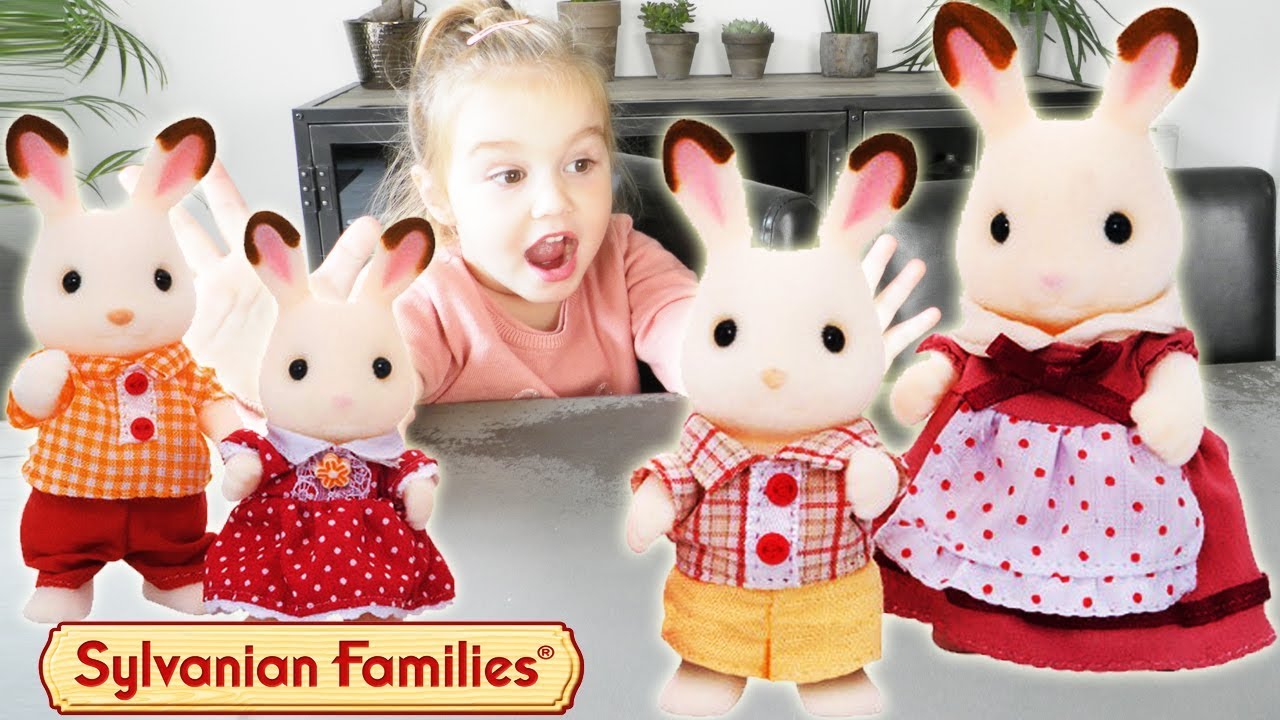 Sylvanian families : La famille lapin avec le lit, le tricycle et la voiture ! (Unboxing)