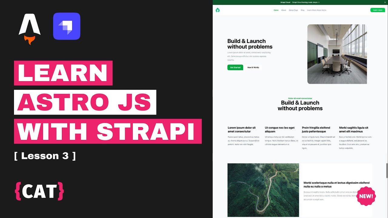 Astro.js  Crash Course with Strapi Headless CMS: Lesson 3
