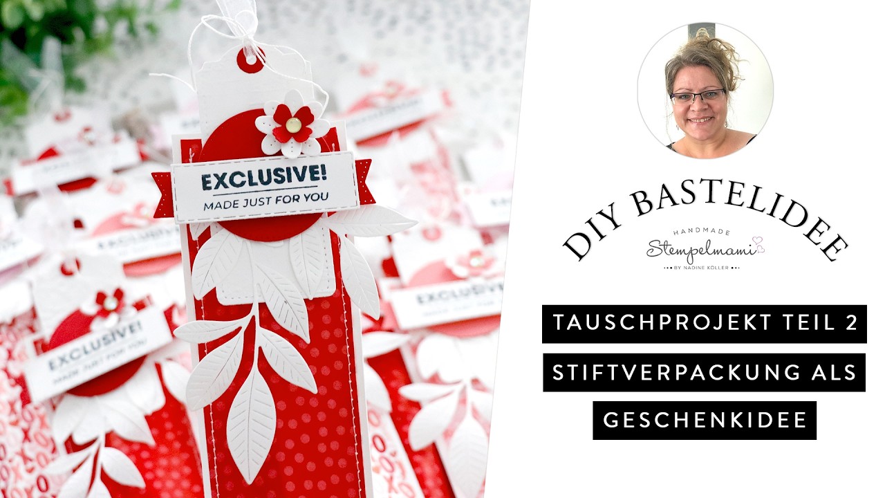 Stiftverpackung als Geschenkidee | Kreatives Tauschprojekt | Swapidee Teil 2 OnStage Köln | Basteln