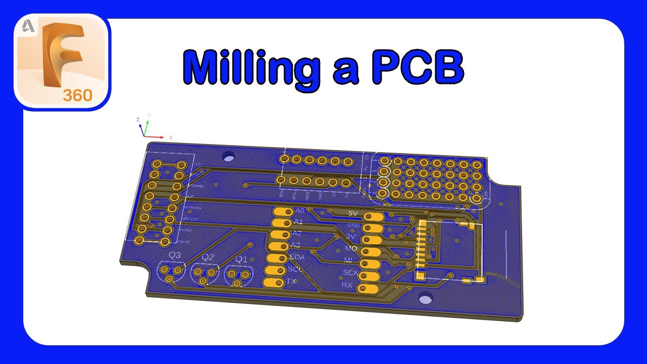 How To Use Fusion 360 To Mill A PCB #Fusion360 #Manufacturing #CAM