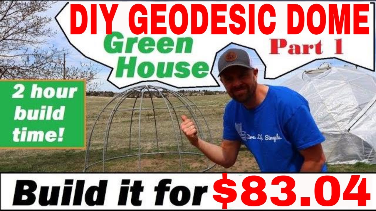 Самодельная теплица-геодезический купол🌴....Сделай сам за 83,04 доллара #diydome