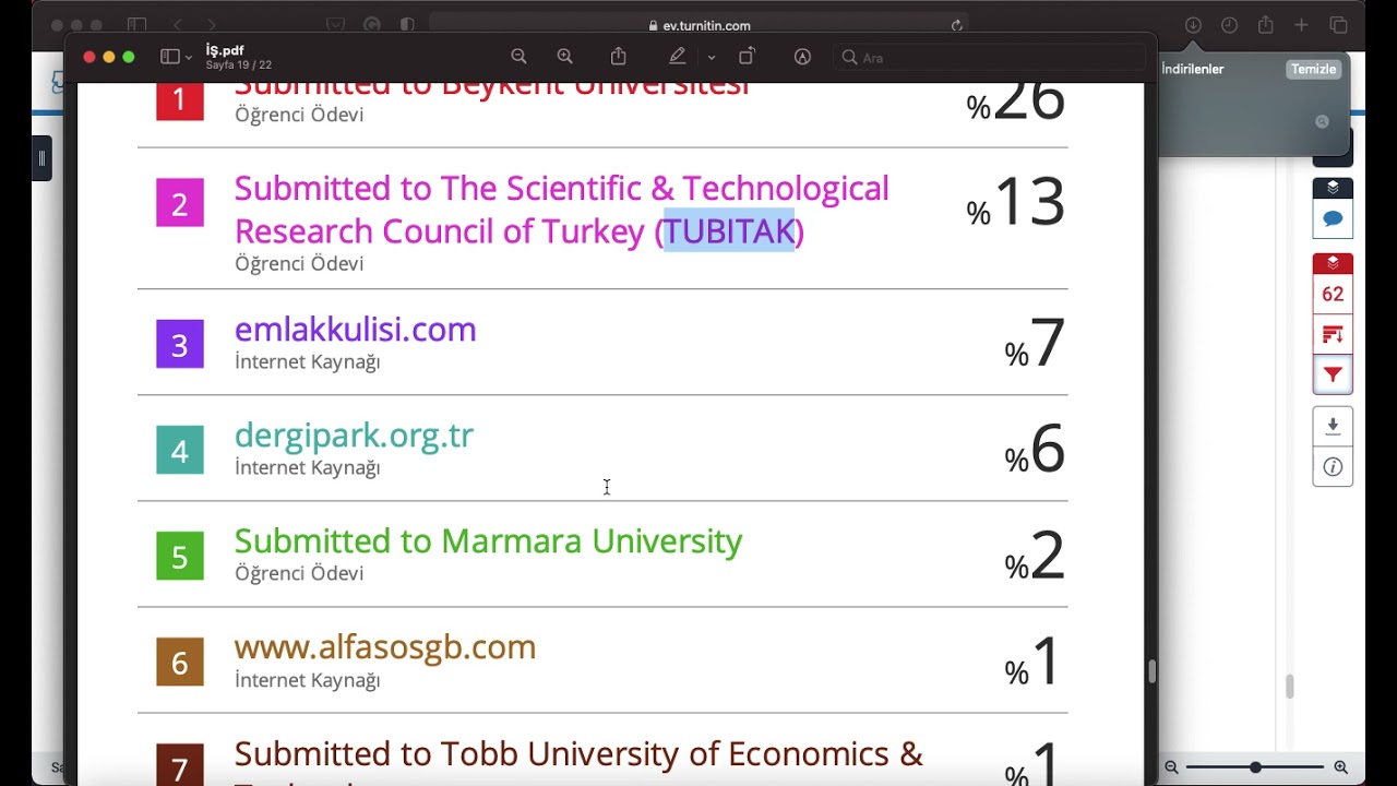 Turnıtın İntihal Programı-İntihal Raporu Nasıl Alınır? GÜNCEL 2025