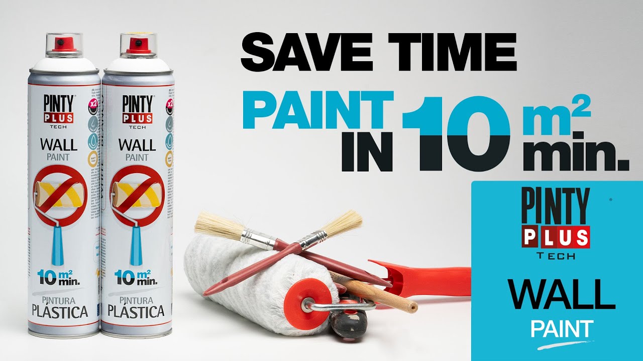How to paint a wall with spray paint |Pintyplus Tech Wall Paint