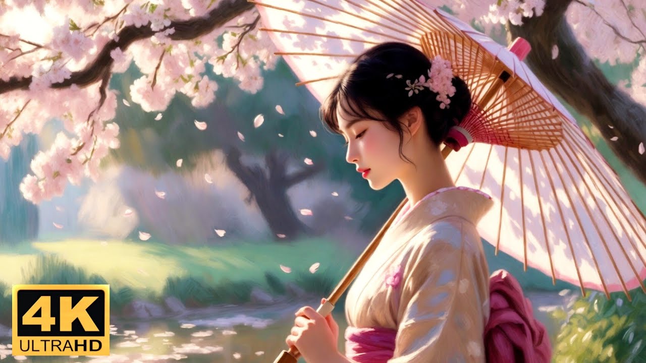 Visual Poems | Claude Monet | Sakura Japan [AI Music Video]