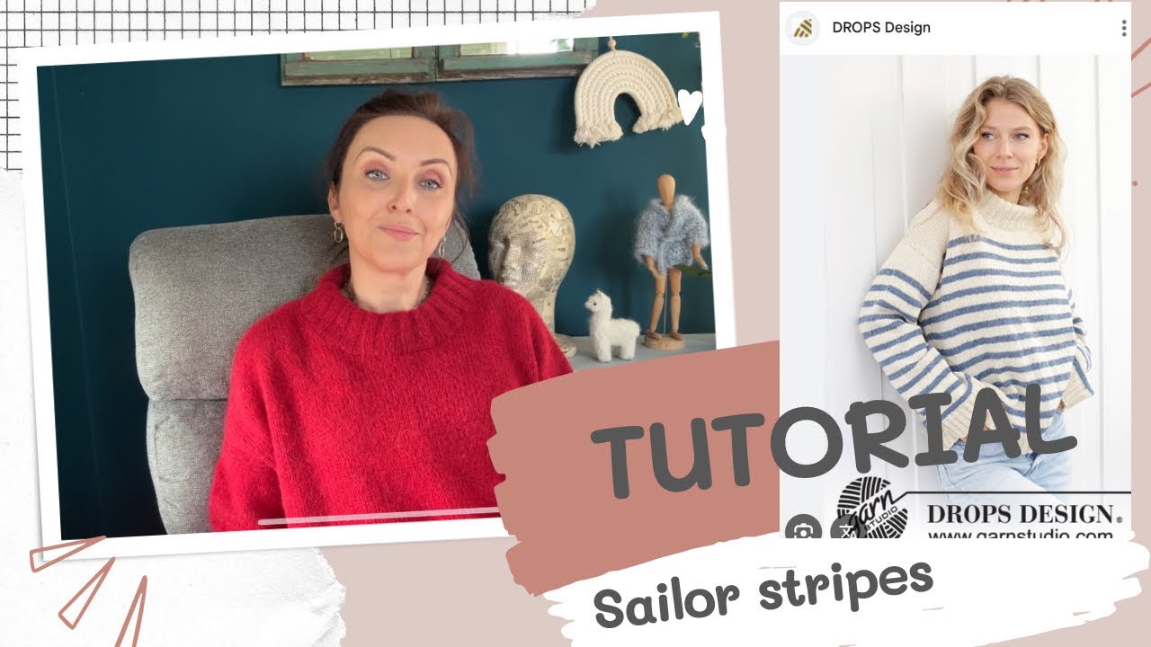 59.Mini Tutorial 26: ramiona europejskie-Sailor Stripes garnstudio (i trochę pogadanki 🥰)