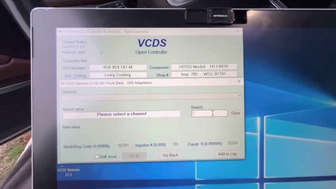 Открытие/закрытие багажника Audi A7 с помощью ключа (VCDS)