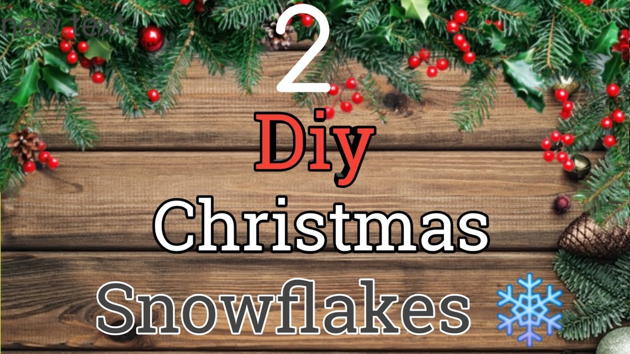 Easy Christmas Snowflake Craft | DIY Holiday Decoration Tutorial | Christmas Craft ideas |