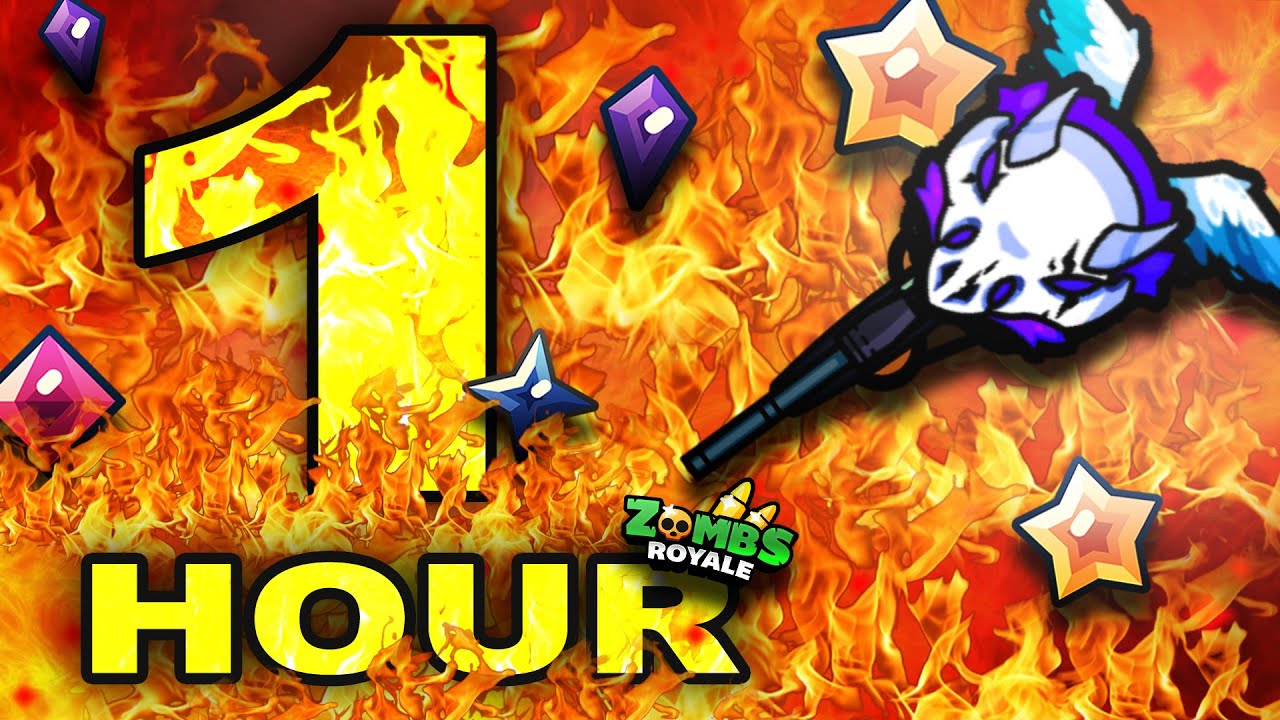 *1 HOUR* OF FIRE ZOMBS ROYALE GAMEPLAY LET'S GOOO!!!