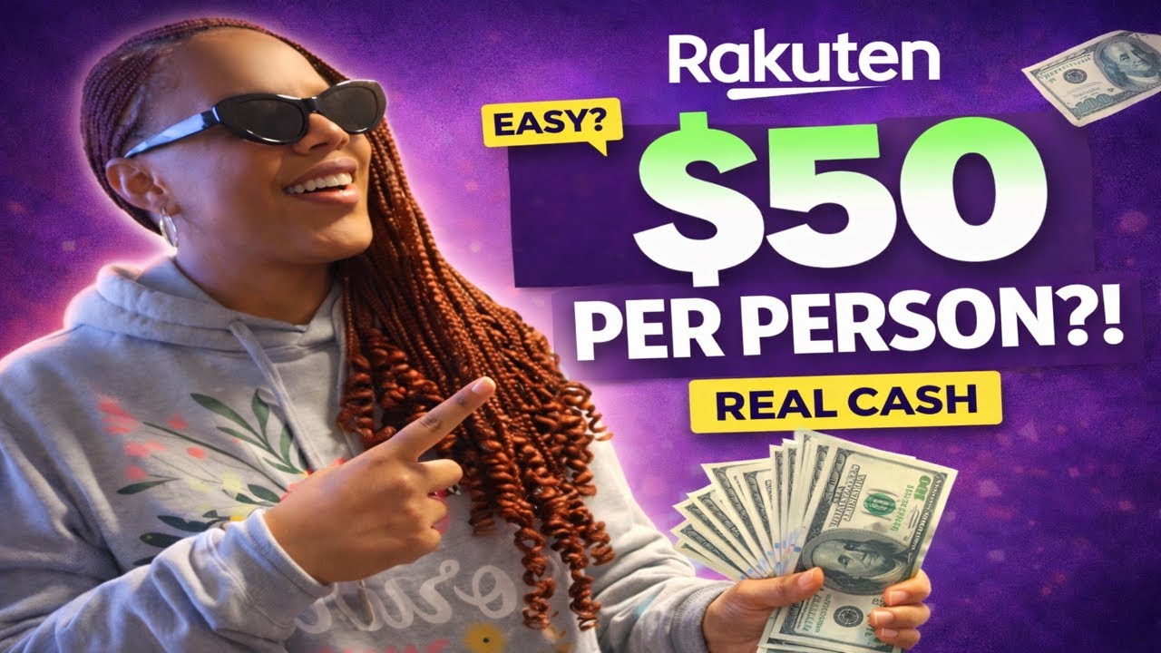 Rakuten: Get Paid $50 For Every Person You Refer