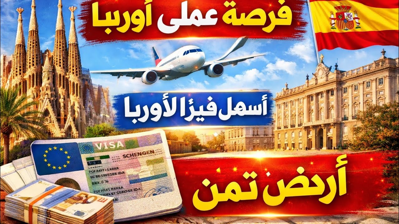 فرصة عمل في إسبانيا عن طريق السطاج، أسهل طريقه للوصول إلى الاتحاد الأوربي و أرخصها بطريقة مضمونه 