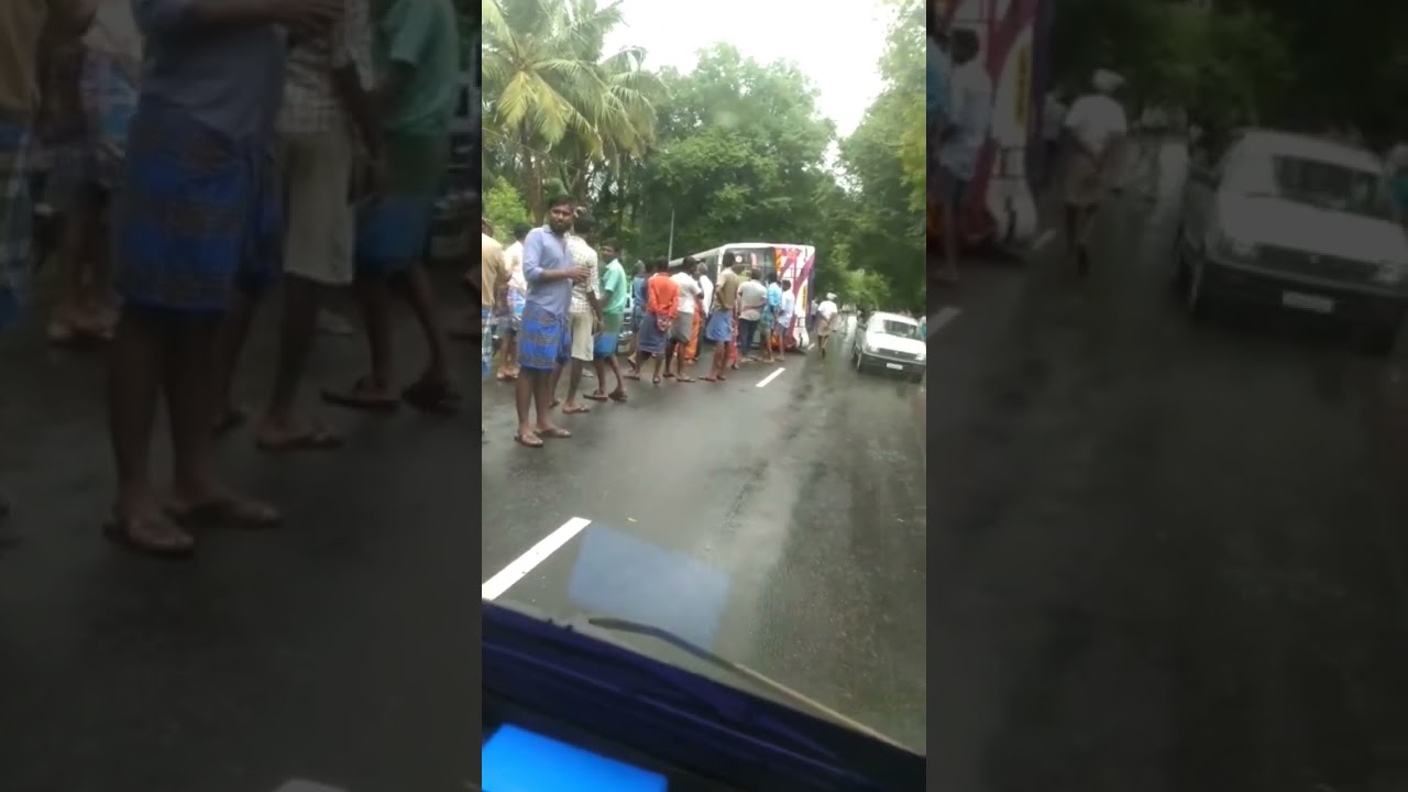 Bus accident in Tirupur 