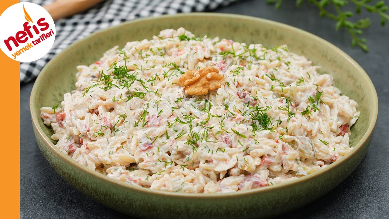Tavuklu Yoğurtlu Arpa Şehriye Salatası | Nasıl Yapılır?