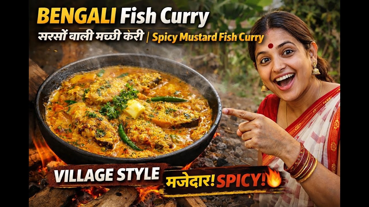 SARSON WALI FISH CURRY | VILLAGE STYLE DESI FISH RECIPE | MUSTARD FISH CURRY