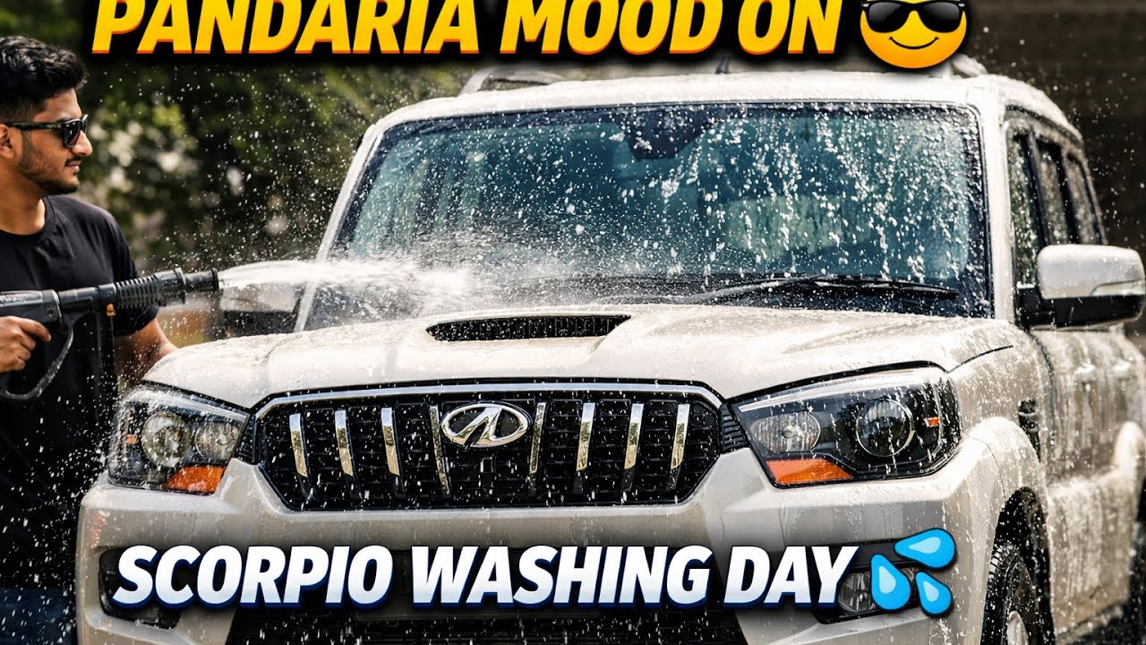 #scorpio #mahindra Scorpio washing ￼