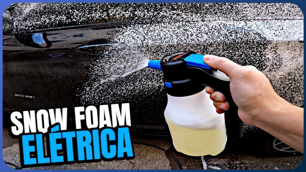 COMPREI uma SNOW FOAM Portátil! Fez ESPUMA mesmo?? Unboxing e Review Completo!