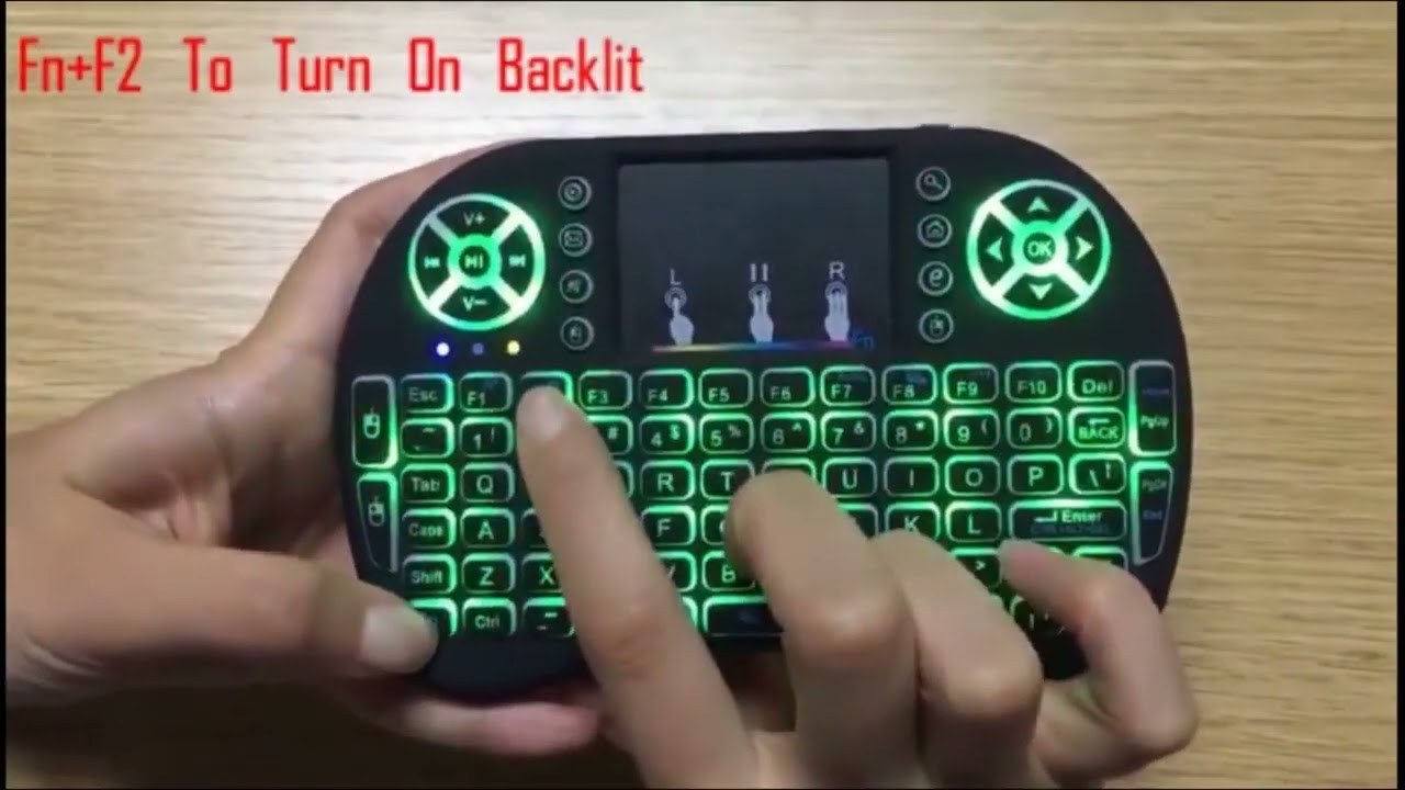 Mini Teclado Controle Sem Fio Para Smart Tv Tv Box Pc