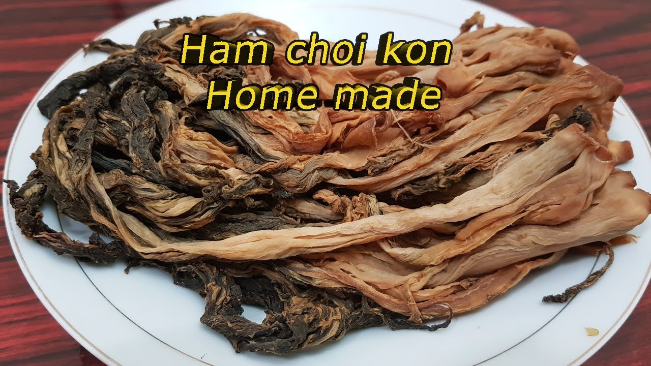 Cara membuat sawi asin kering | sayur asin kering | ham choi kon - Madeline official