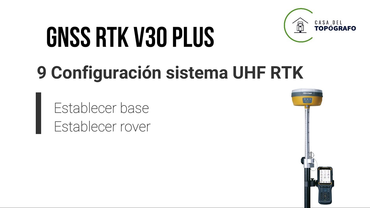 Sistema V30 Plus Hi-Target, Configuración sistema UHF RTK