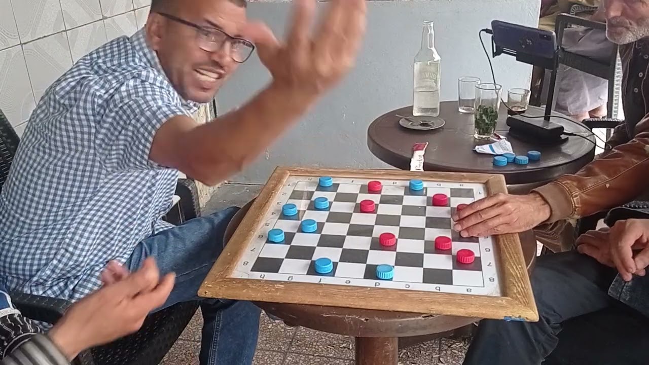 من اجمل وافضل استراجيات لعبة الضامة محمد العبدي و رشيد الشمالي