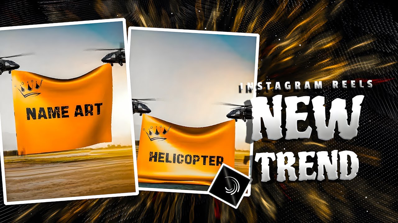Instagram trending Name art video editing || Helicopter Name art video editing | Name art | Noizz