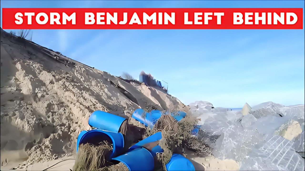 Hemsby Beach &ndash; What Storm Benjamin Left Behind