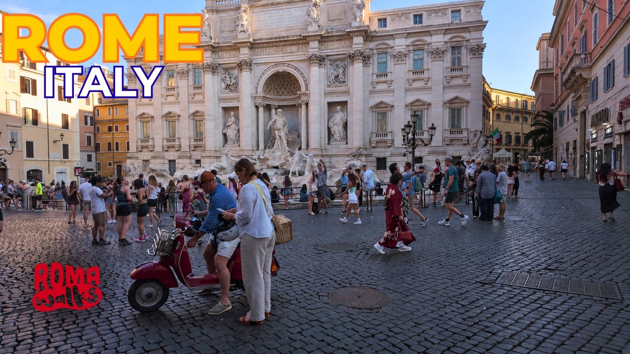 Rome, Italy - Rome looks like at 8 AM  | Roma Walks