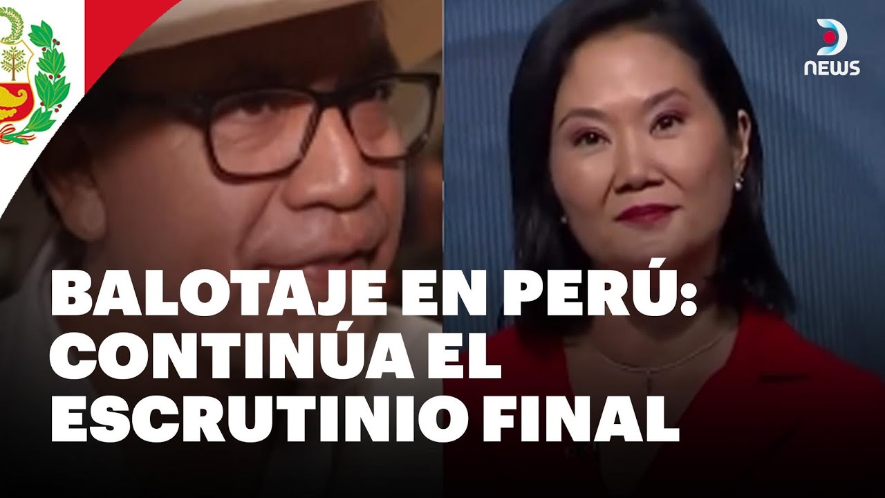 🗳️ Crece la expectativa por el resultado definitivo del balotaje en Per&uacute; | DNews