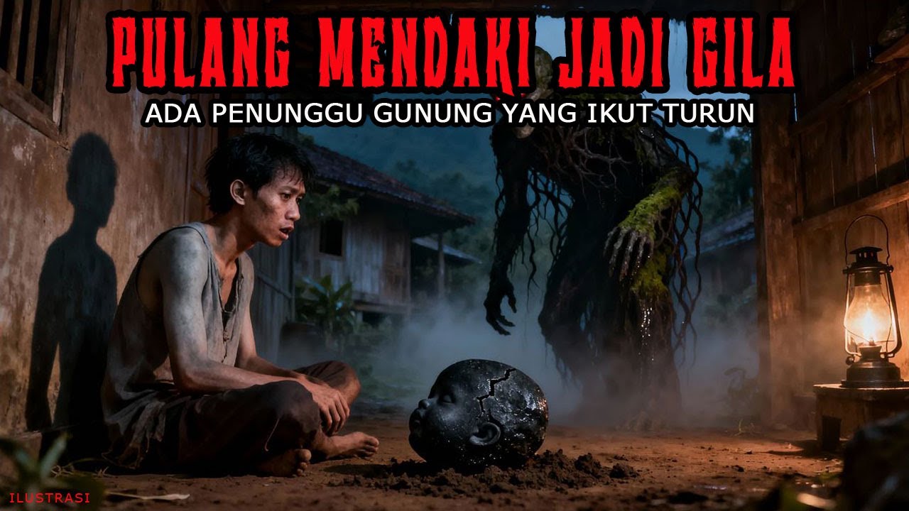 PULANG MENDAKI JADI GILA ! Sosok Penunggu Gunung Mengikuti Sampai Rumah - CERITA HOROR KISAH MISTERI