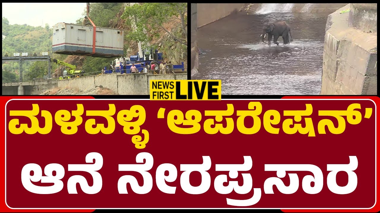 Elephant Rescue Operation LIVE : ಮಳವಳ್ಳಿ ‘ಆಪರೇಷನ್’​ ಆನೆ ನೇರಪ್ರಸಾರ |@newsfirstmandya