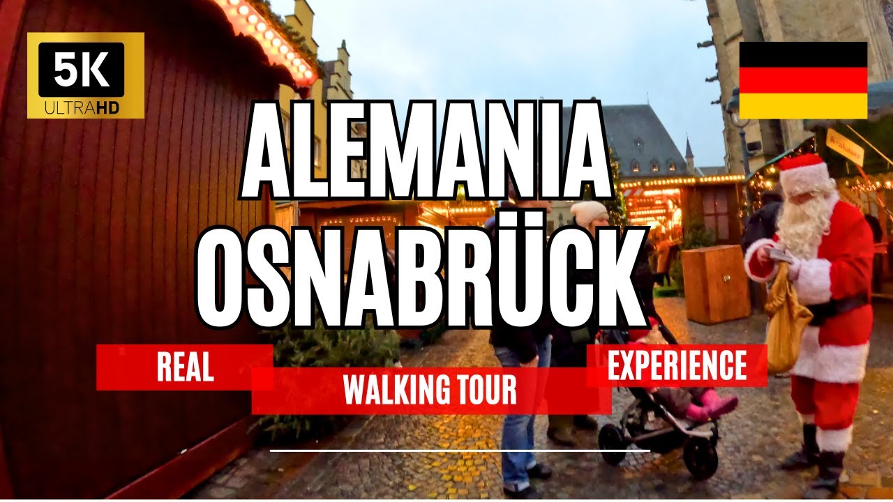 Osnabrück Christmas market City in Lower Saxony in Germany year 2024  Walking Trips City Tour 5k