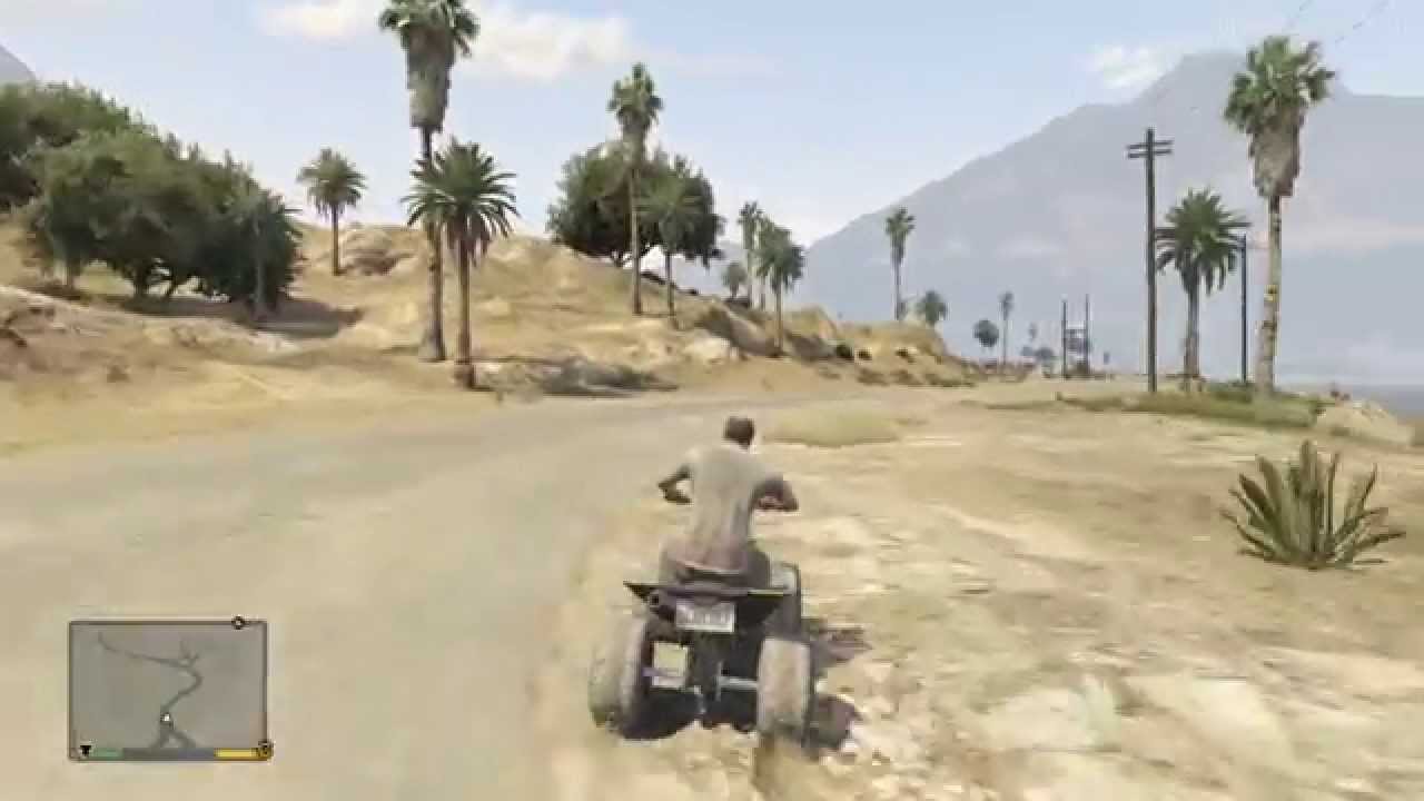 GTA V Xbox 360 - Quad Bike Gameplay