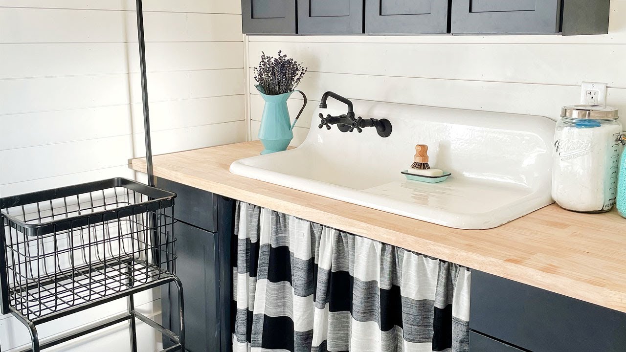 Laundry Room FREE Cabinets! At Farmhouse 1917