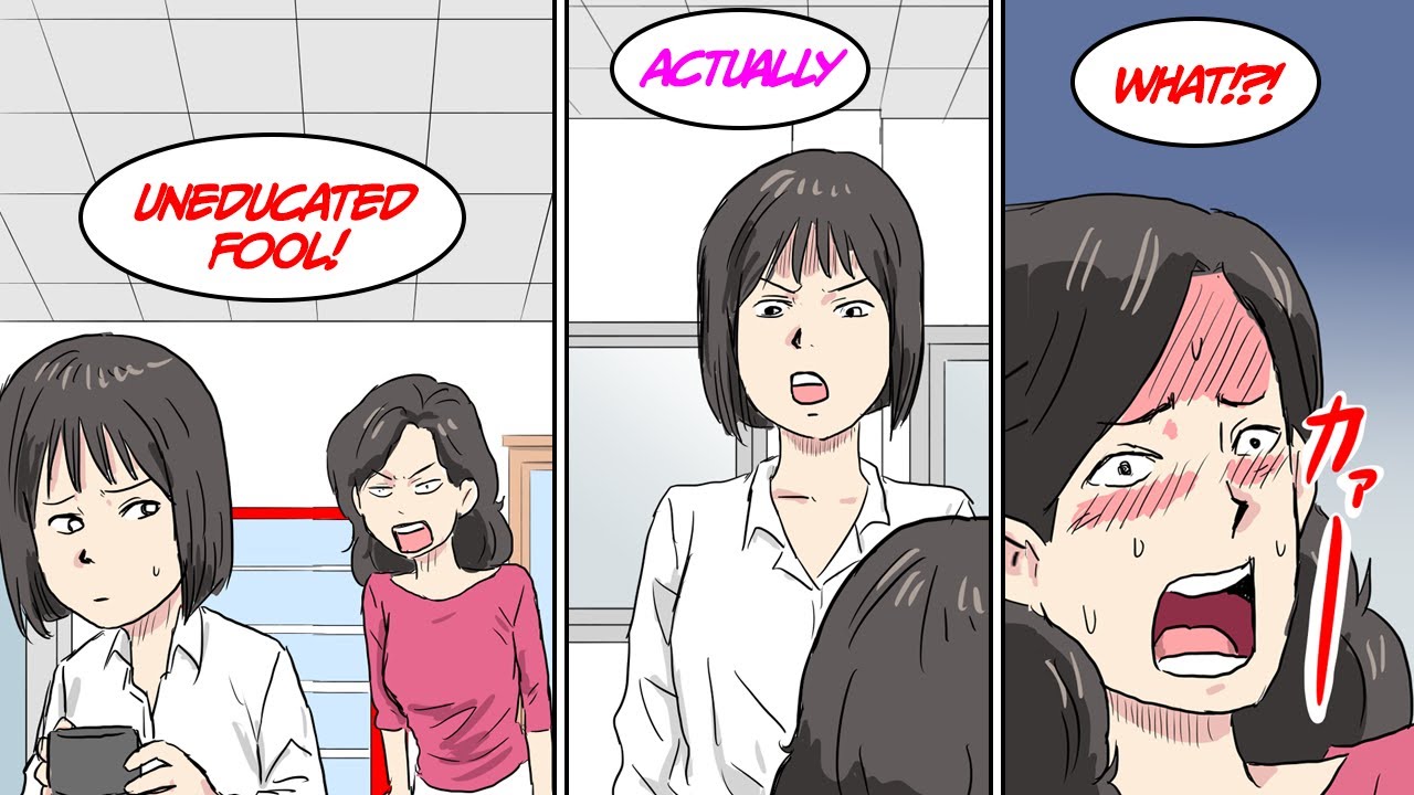 I asked one question to a woman who looked down on me and she was speechless [Manga Dub]