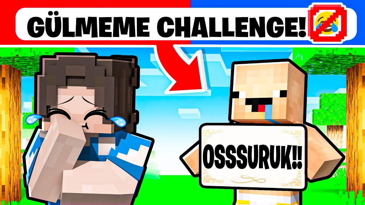 MİNECRAFT EN KOMİK GÜLMEME CHALLENGE 😂 (1 saat)