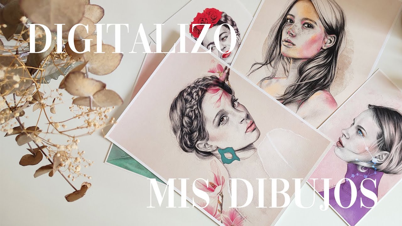 ✨ Cómo DIGITALIZAR un DIBUJO HECHO A MANO  + Pinto mis dibujos con PHOTOSHOP