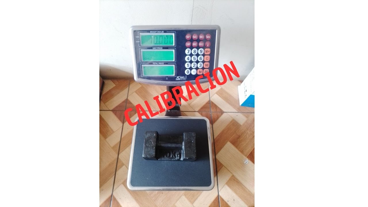 CALIBRACION BALANZA KAMELY 100Kg x 5g