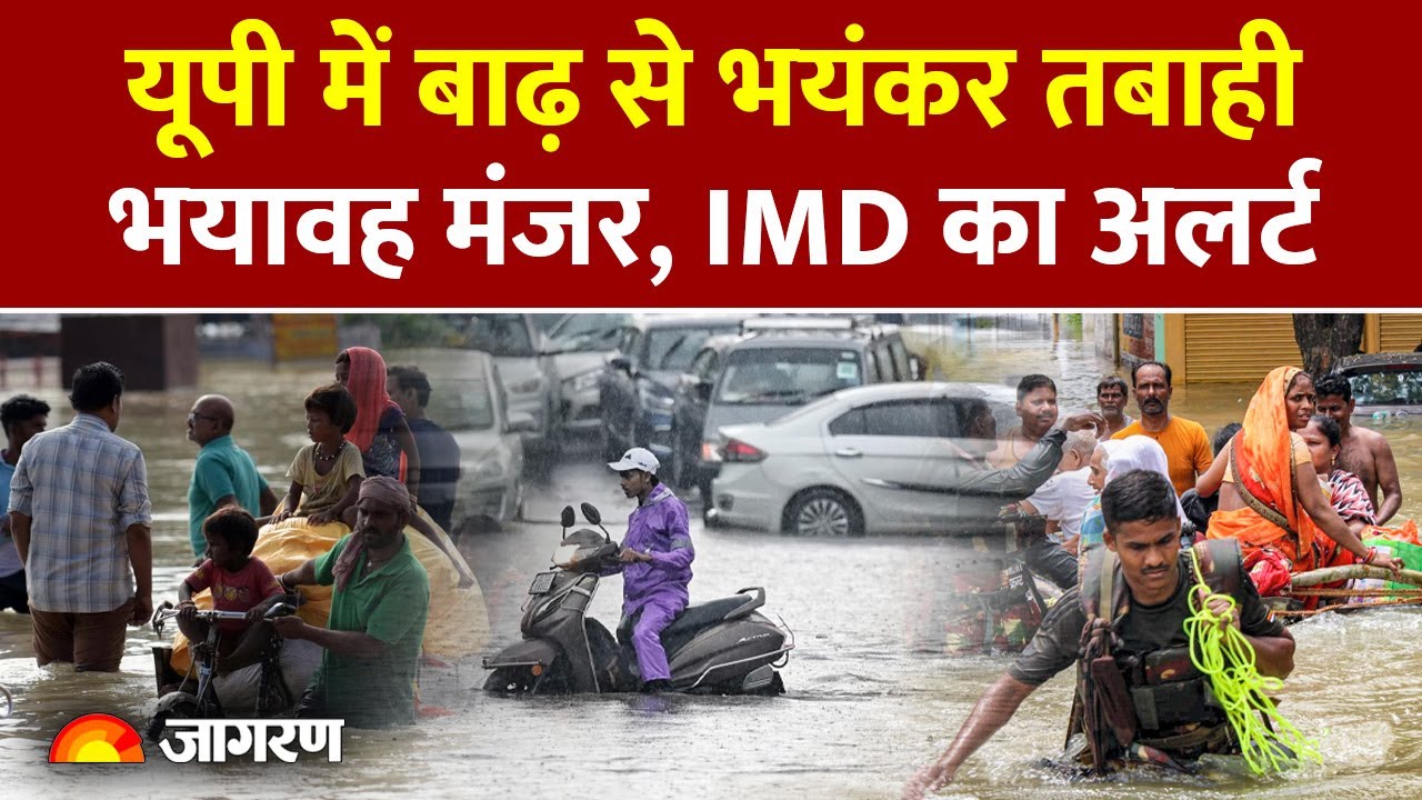 UP floods Update: यूपी में बाढ़ से तबाही, भयावह मंजर।Weather Update। Monsoon| IMD Alert|Taj Mahal