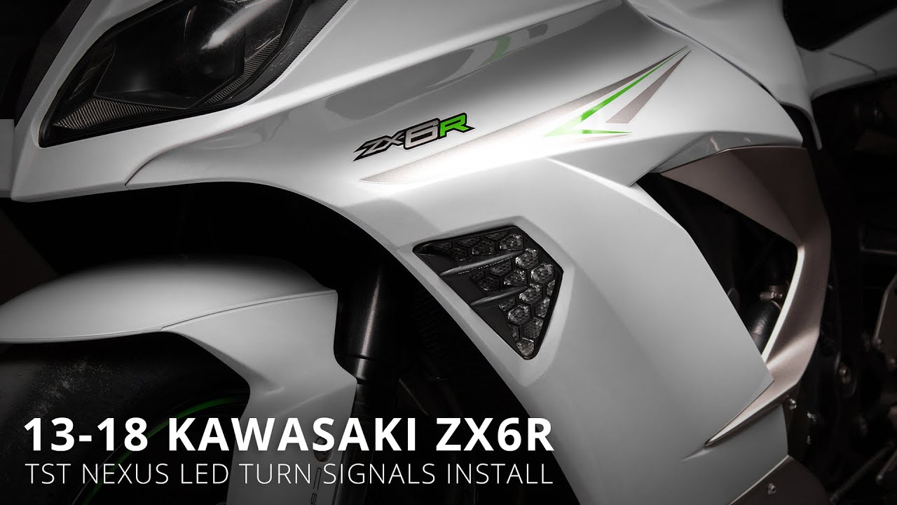 How to install TST Nexus LED Front Turn Signals on a 13-18 Kawasaki ZX6R by TST Industries