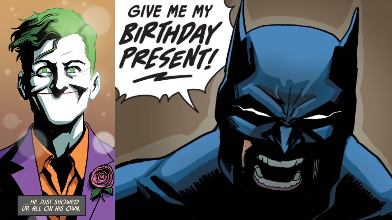 Batman demands his birthday gift