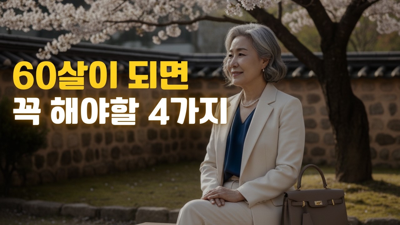 60살이 되면 꼭 해야할 4가지 