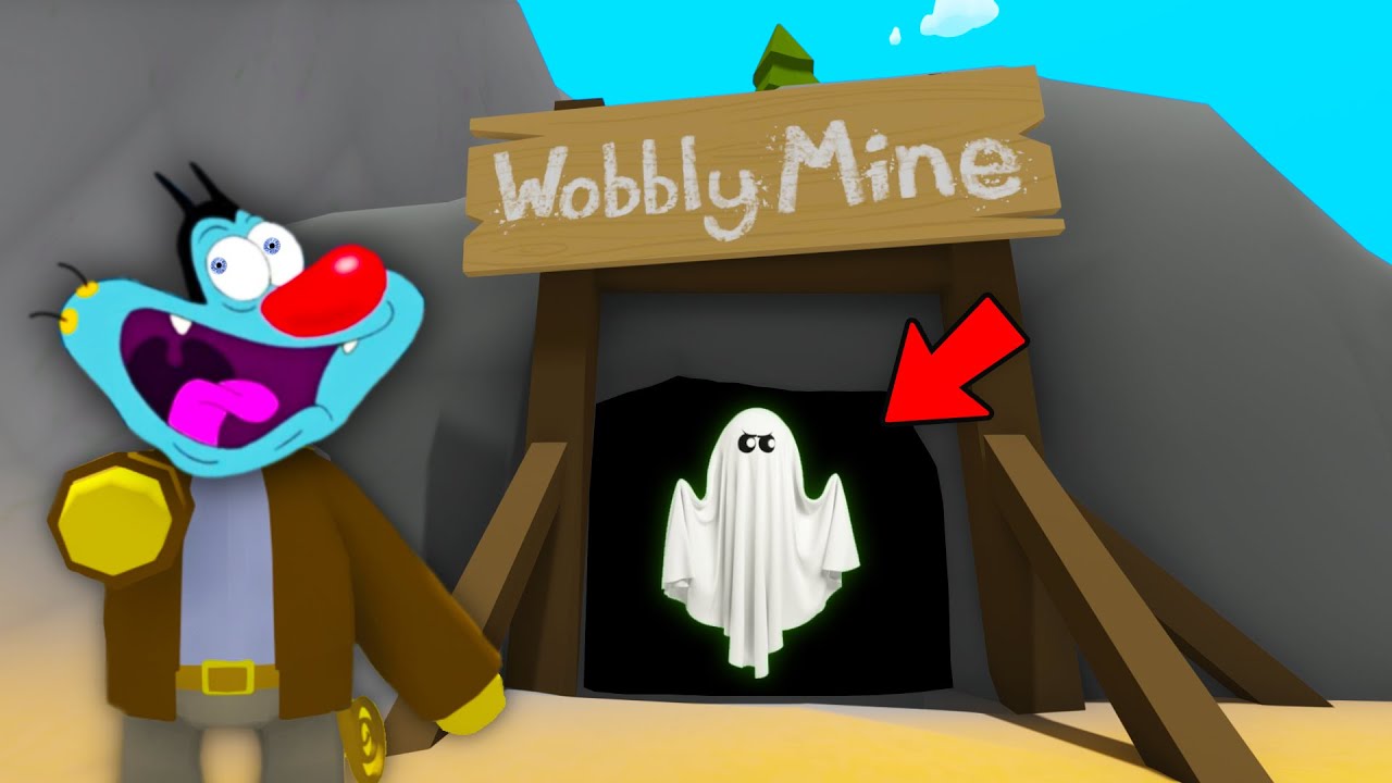OGGY AND JACK FOUND SECRET GHOST  😂 IN WOBBLY LIFE