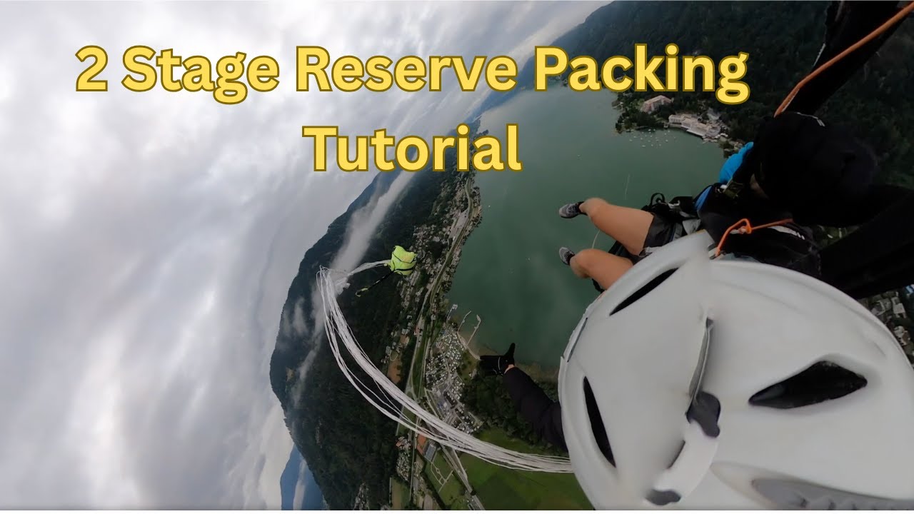 2 stage reserve parachute packing for paragliders