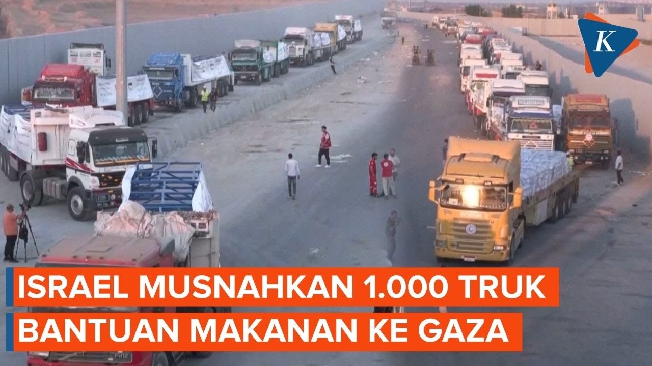 Israel Sengaja Musnahkan 1.000 Truk Makanan ke Gaza, Apa Alasannya?
