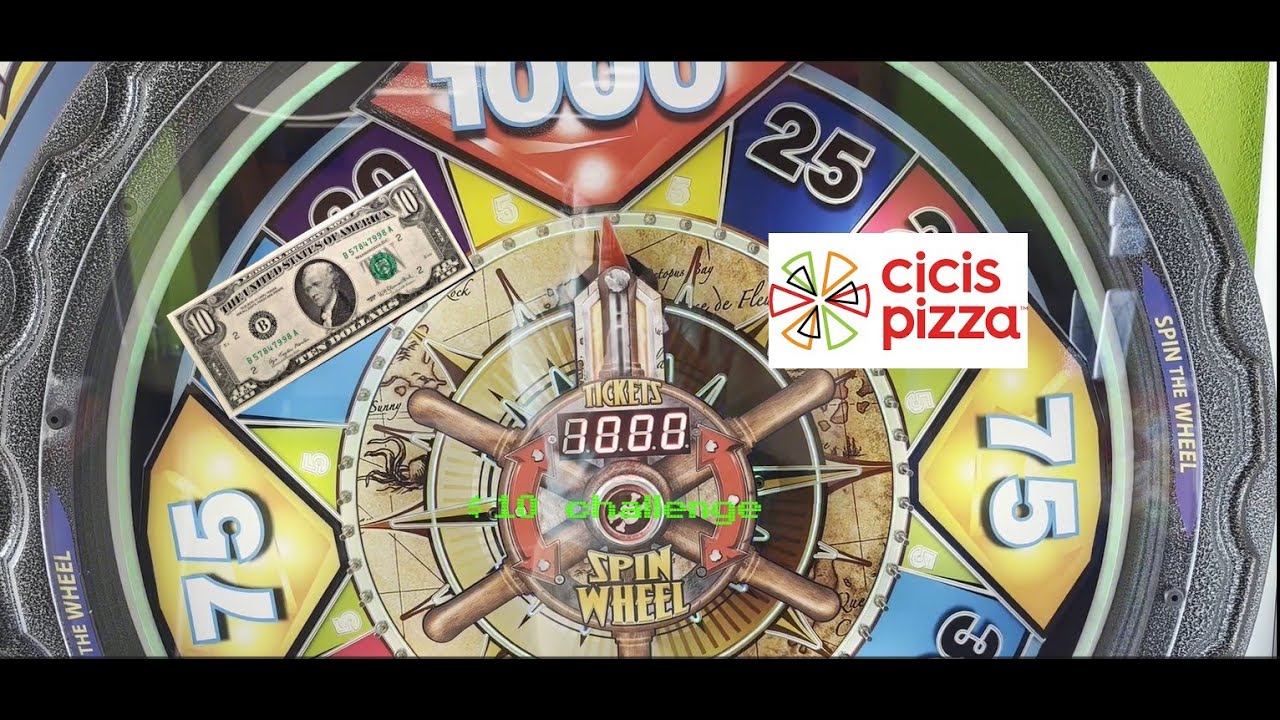 $10 challenge on treasure quest arcade game @ cicis pizza 1000 tickets jackpot