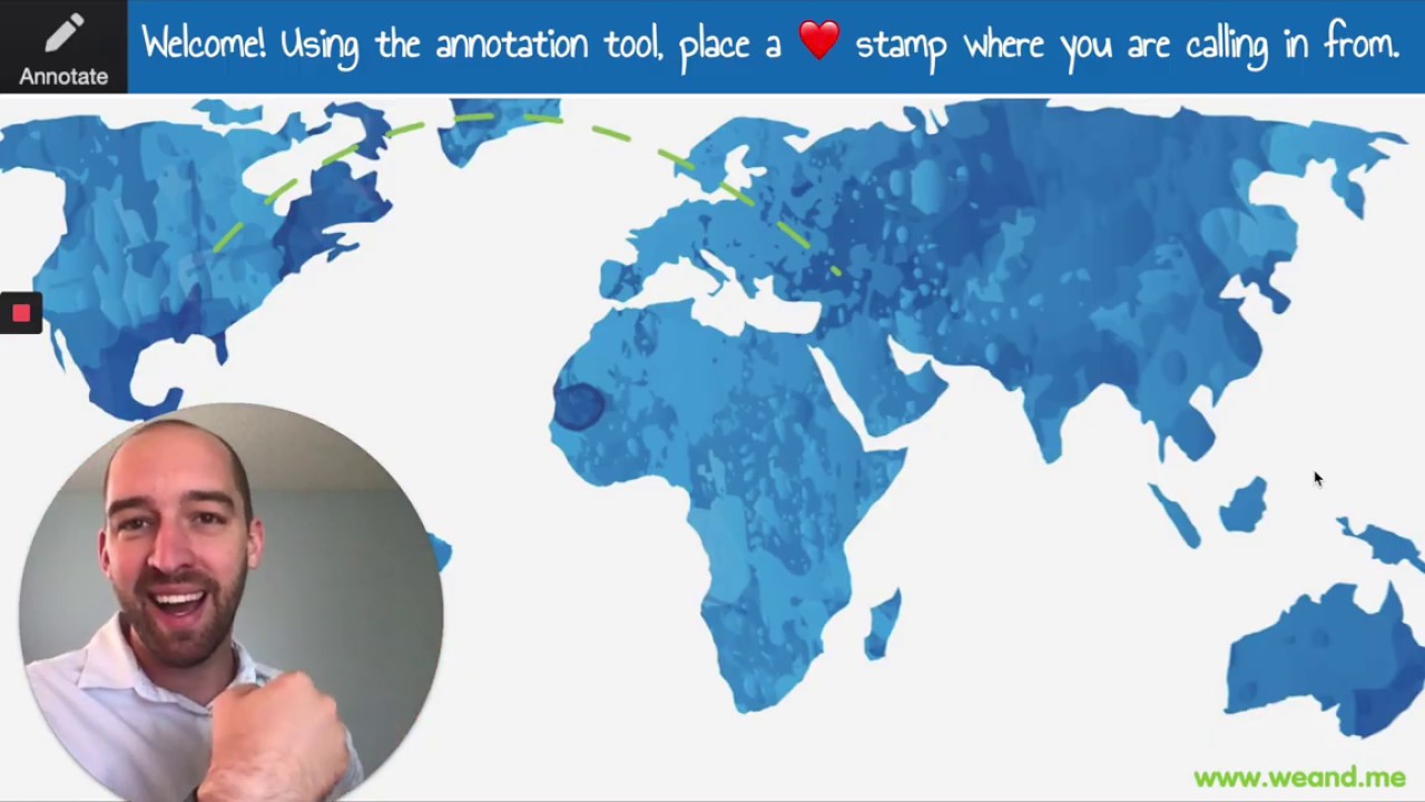 Creative Virtual World Map Activity to Start a Meeting